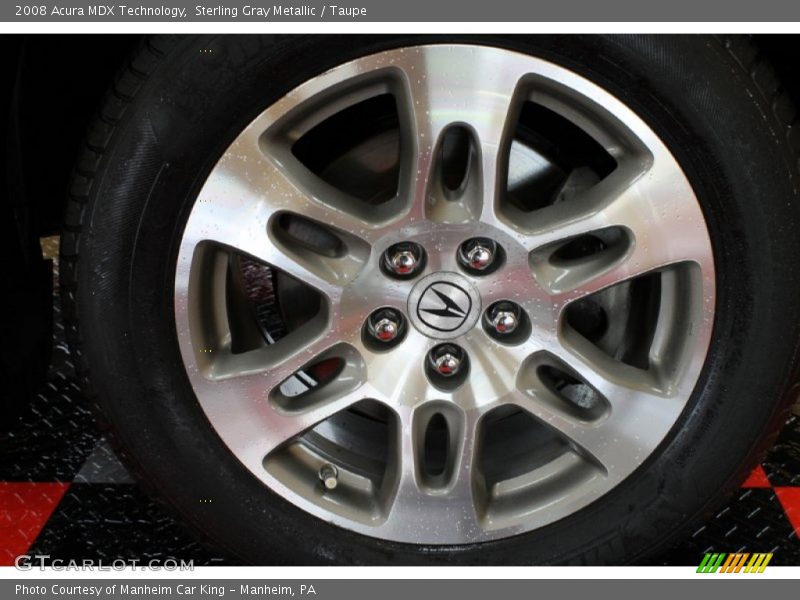 Sterling Gray Metallic / Taupe 2008 Acura MDX Technology