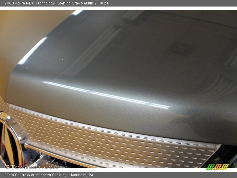 Sterling Gray Metallic / Taupe 2008 Acura MDX Technology
