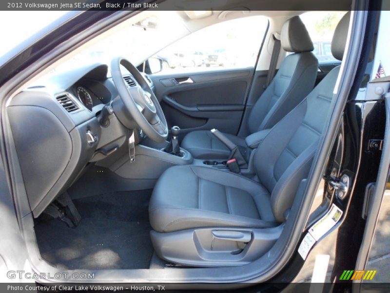 Black / Titan Black 2012 Volkswagen Jetta SE Sedan