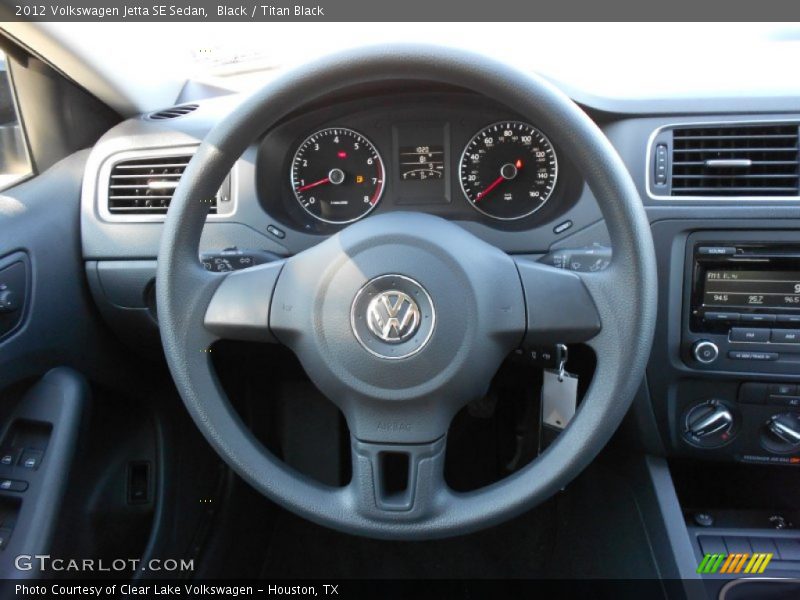 Black / Titan Black 2012 Volkswagen Jetta SE Sedan