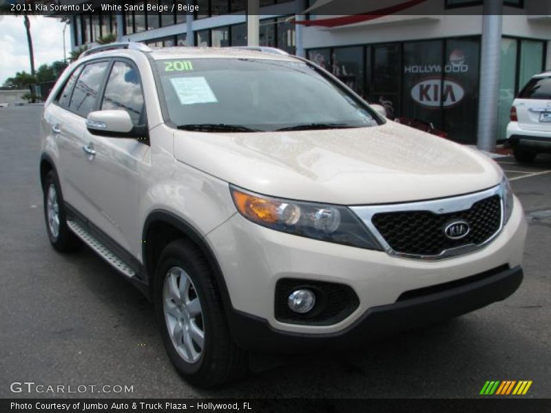 White Sand Beige / Beige 2011 Kia Sorento LX