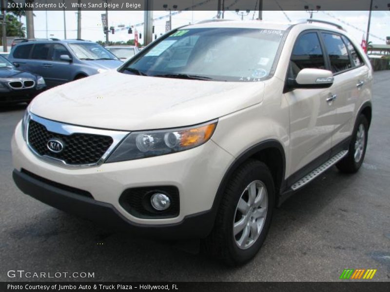 White Sand Beige / Beige 2011 Kia Sorento LX