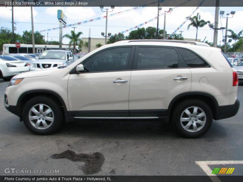 White Sand Beige / Beige 2011 Kia Sorento LX