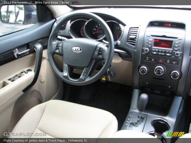 White Sand Beige / Beige 2011 Kia Sorento LX