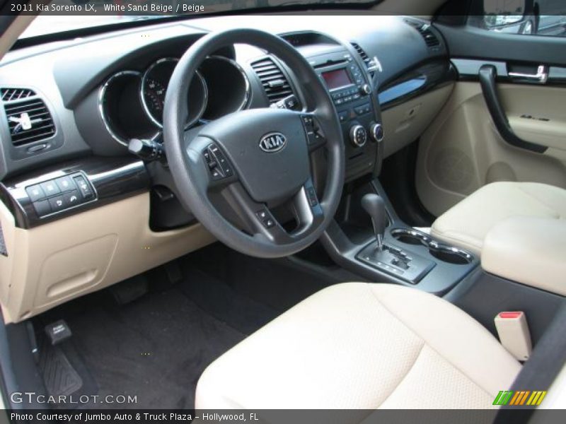 White Sand Beige / Beige 2011 Kia Sorento LX