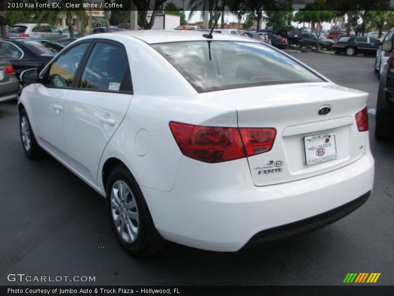 Clear White / Coffee 2010 Kia Forte EX