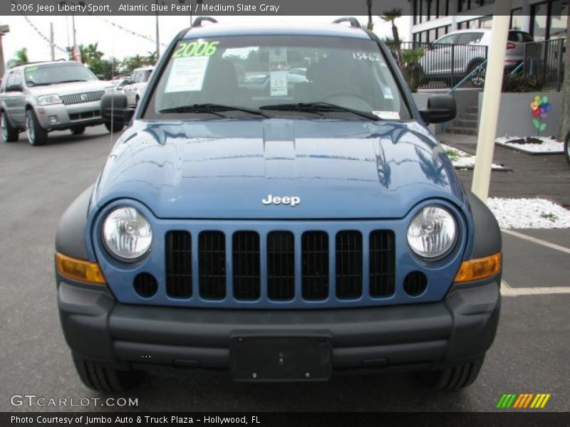 Atlantic Blue Pearl / Medium Slate Gray 2006 Jeep Liberty Sport