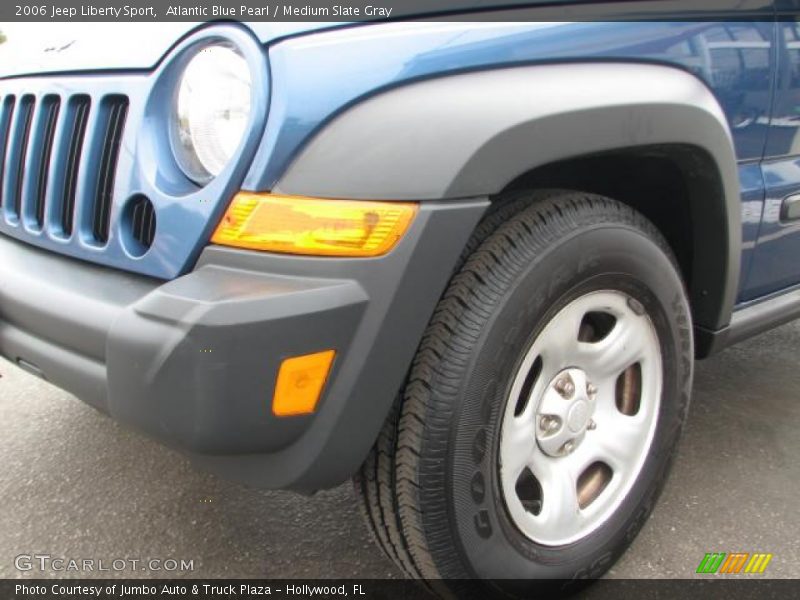 Atlantic Blue Pearl / Medium Slate Gray 2006 Jeep Liberty Sport