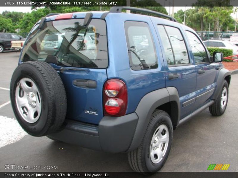 Atlantic Blue Pearl / Medium Slate Gray 2006 Jeep Liberty Sport