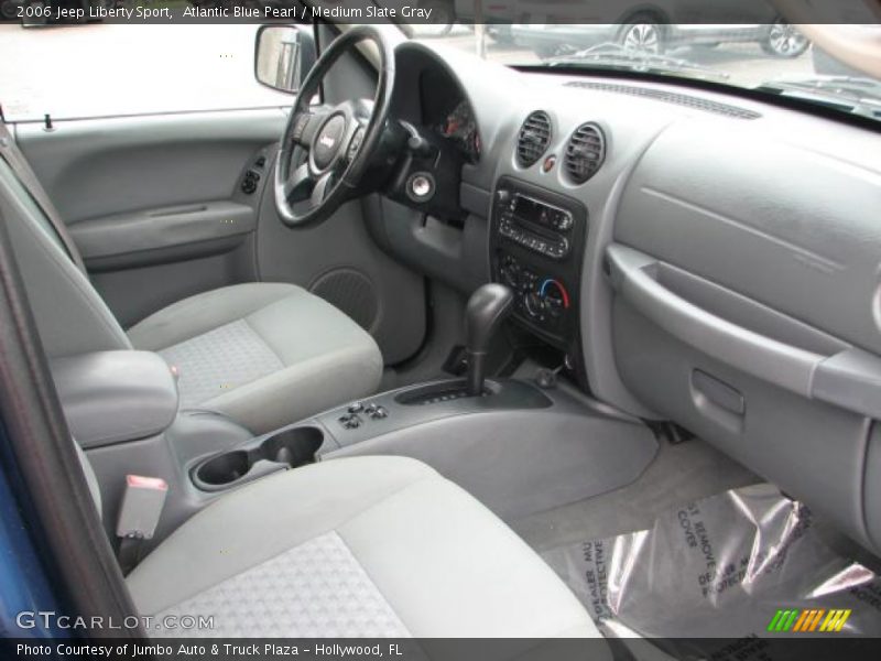 Atlantic Blue Pearl / Medium Slate Gray 2006 Jeep Liberty Sport