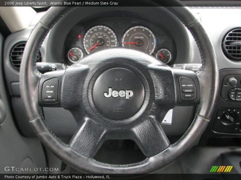 Atlantic Blue Pearl / Medium Slate Gray 2006 Jeep Liberty Sport