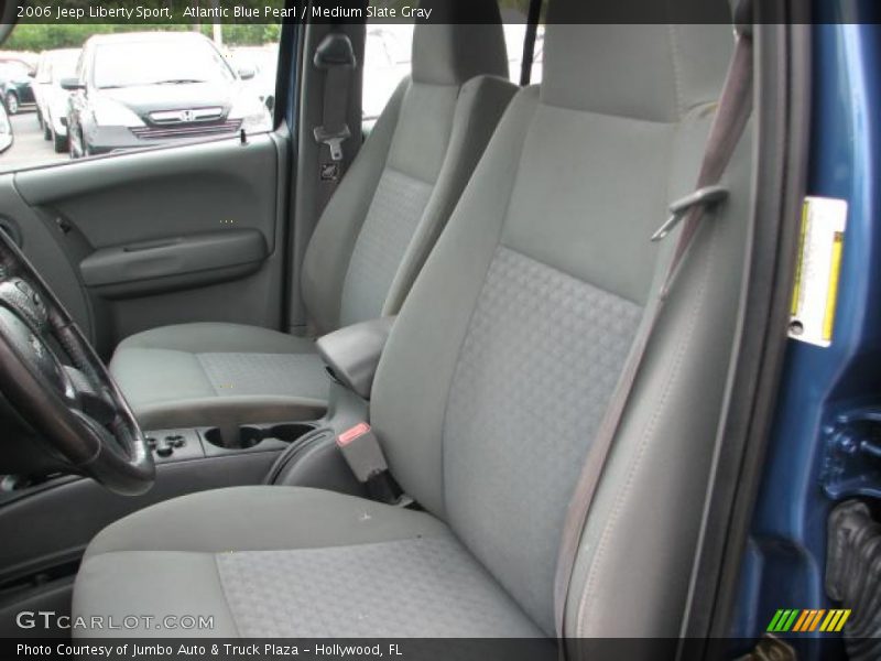 Atlantic Blue Pearl / Medium Slate Gray 2006 Jeep Liberty Sport