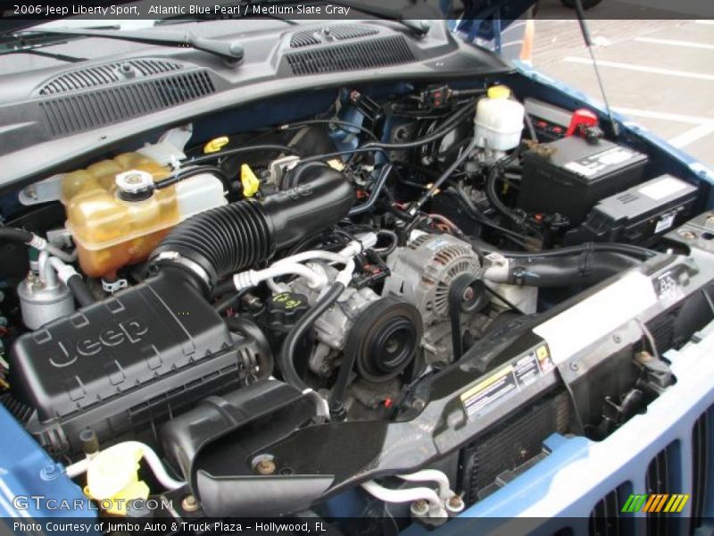 Atlantic Blue Pearl / Medium Slate Gray 2006 Jeep Liberty Sport