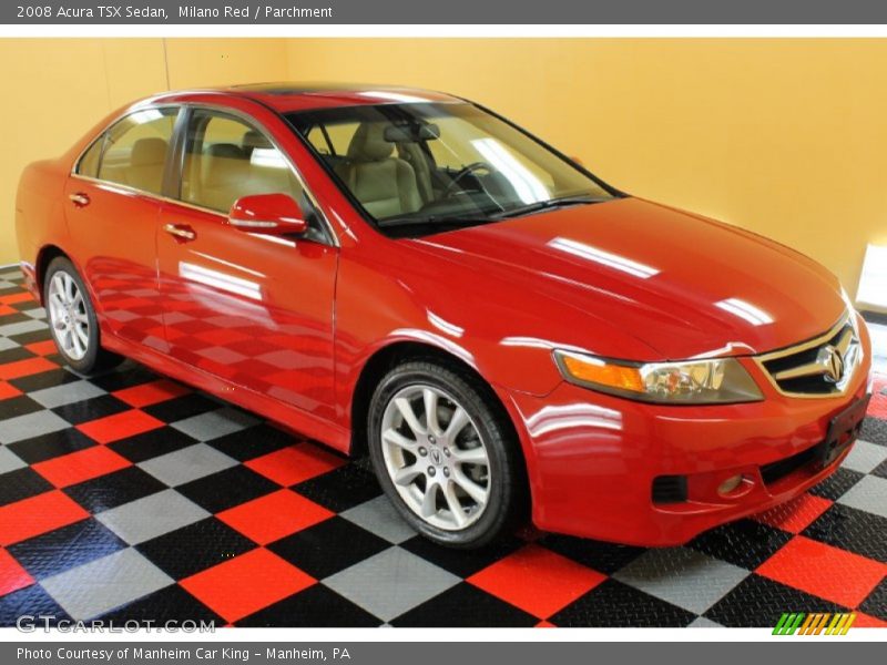 Milano Red / Parchment 2008 Acura TSX Sedan