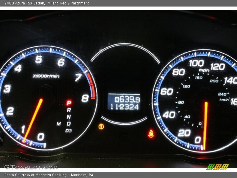 Milano Red / Parchment 2008 Acura TSX Sedan