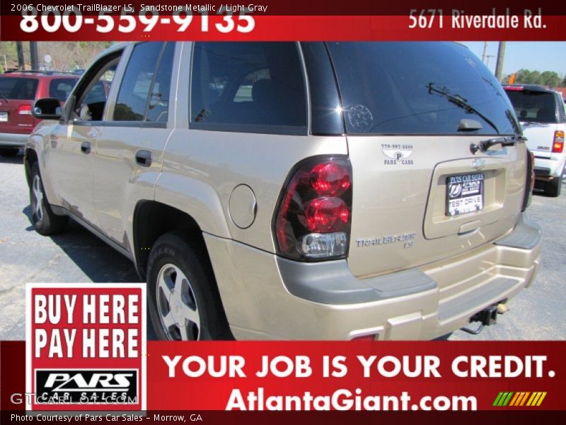 Sandstone Metallic / Light Gray 2006 Chevrolet TrailBlazer LS