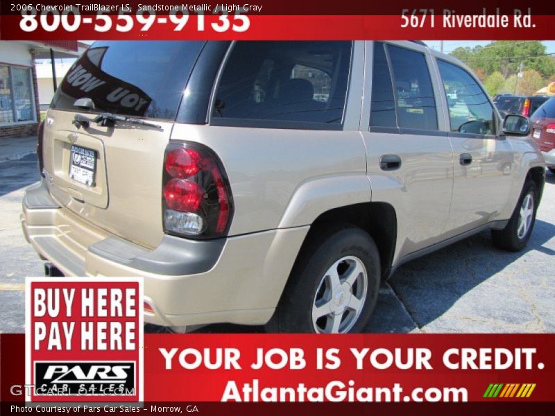 Sandstone Metallic / Light Gray 2006 Chevrolet TrailBlazer LS