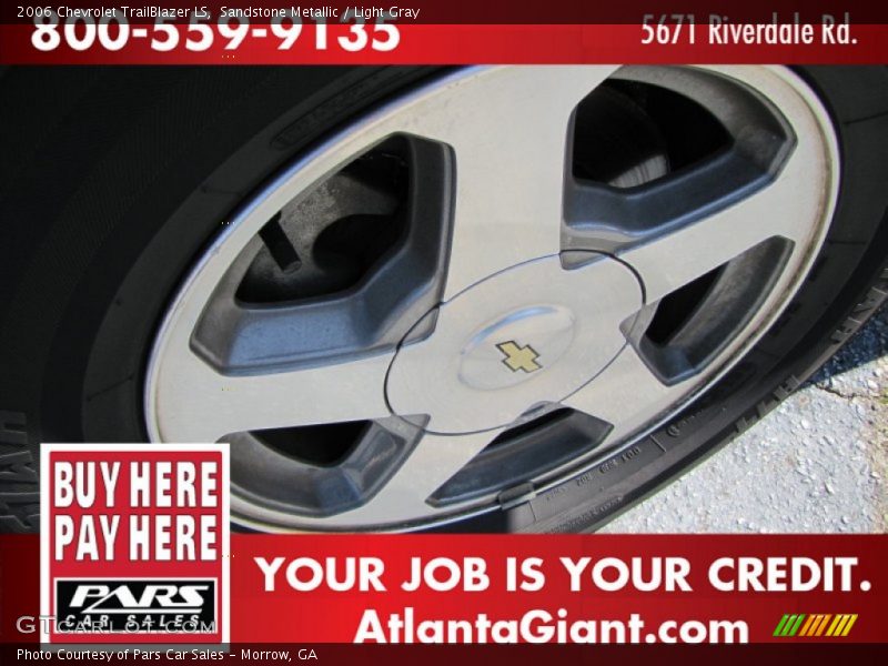 Sandstone Metallic / Light Gray 2006 Chevrolet TrailBlazer LS