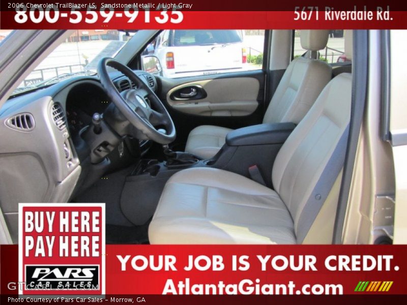 Sandstone Metallic / Light Gray 2006 Chevrolet TrailBlazer LS