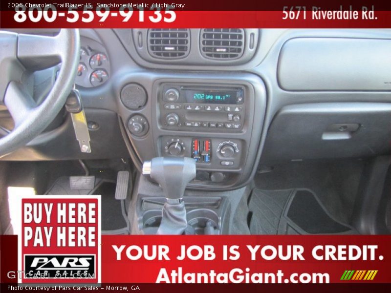 Sandstone Metallic / Light Gray 2006 Chevrolet TrailBlazer LS