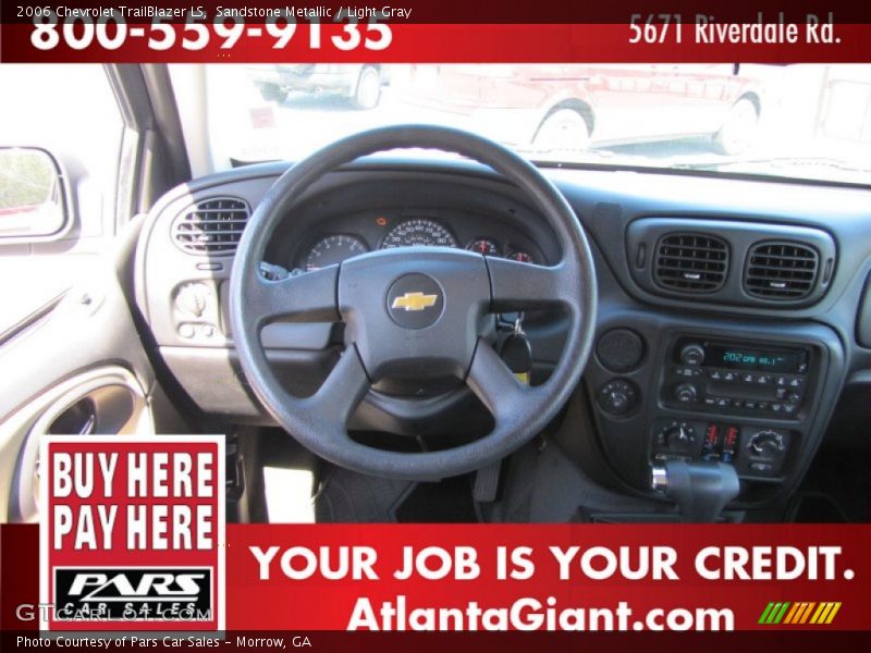 Sandstone Metallic / Light Gray 2006 Chevrolet TrailBlazer LS