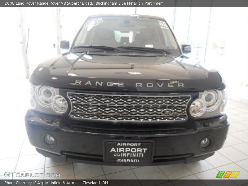 Buckingham Blue Metallic / Parchment 2008 Land Rover Range Rover V8 Supercharged