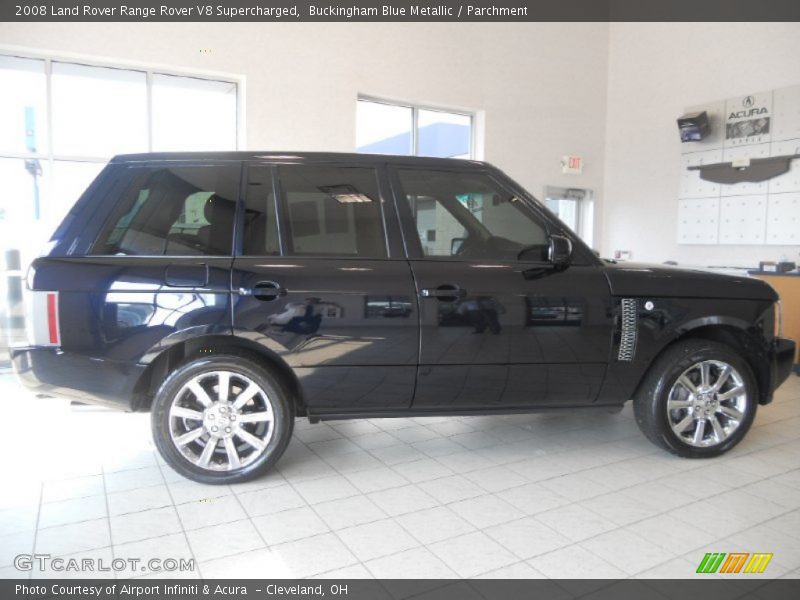 Buckingham Blue Metallic / Parchment 2008 Land Rover Range Rover V8 Supercharged