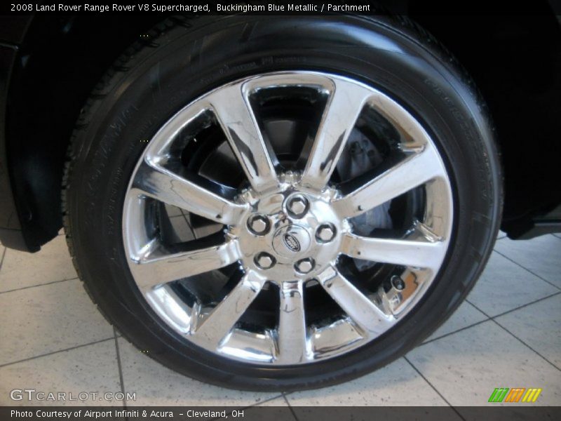 Buckingham Blue Metallic / Parchment 2008 Land Rover Range Rover V8 Supercharged