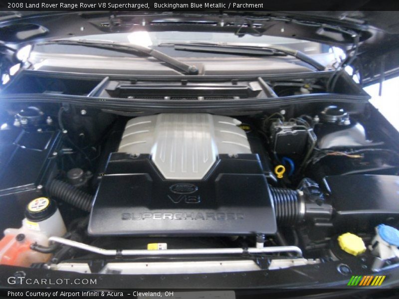 Buckingham Blue Metallic / Parchment 2008 Land Rover Range Rover V8 Supercharged