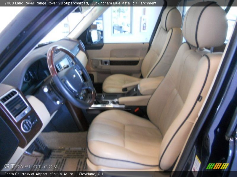Buckingham Blue Metallic / Parchment 2008 Land Rover Range Rover V8 Supercharged