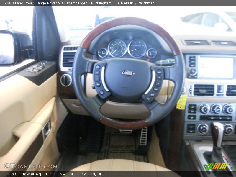 Buckingham Blue Metallic / Parchment 2008 Land Rover Range Rover V8 Supercharged