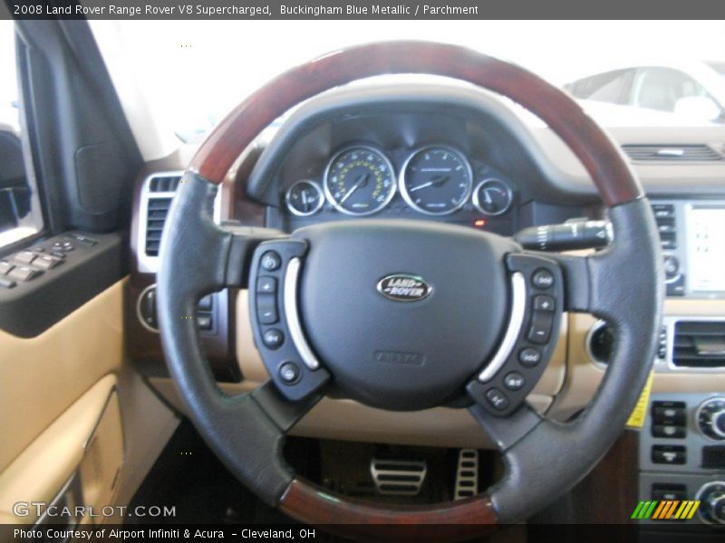 Buckingham Blue Metallic / Parchment 2008 Land Rover Range Rover V8 Supercharged