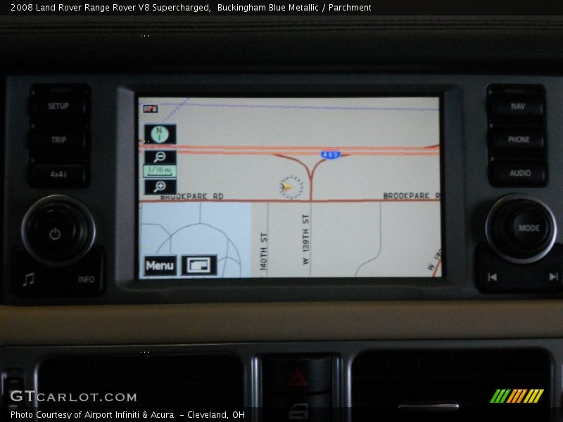 Buckingham Blue Metallic / Parchment 2008 Land Rover Range Rover V8 Supercharged