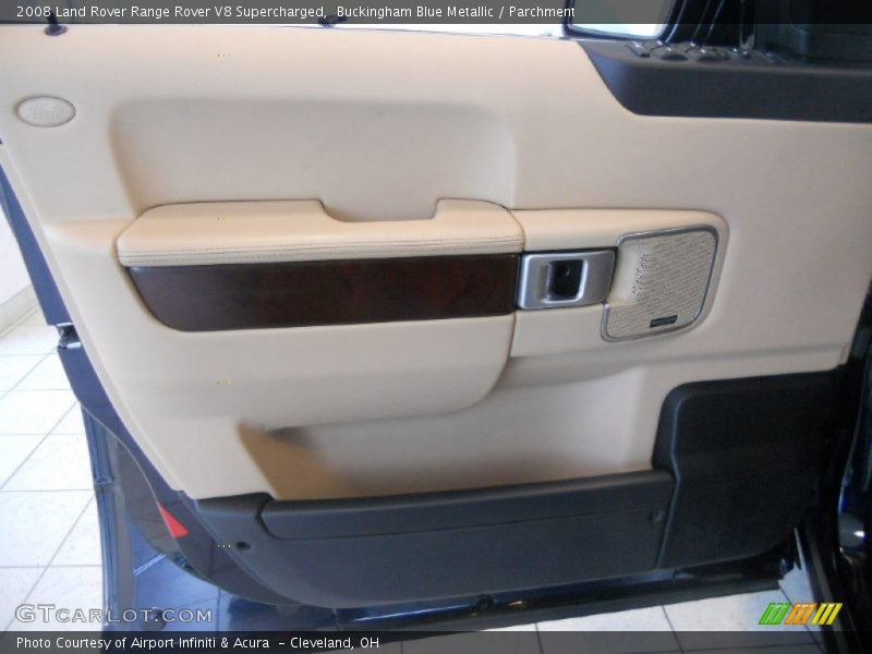 Buckingham Blue Metallic / Parchment 2008 Land Rover Range Rover V8 Supercharged