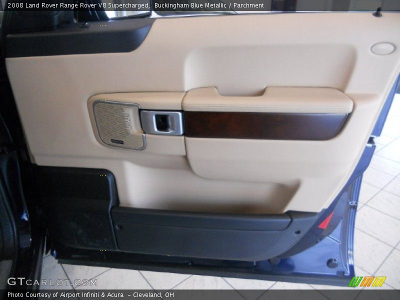 Buckingham Blue Metallic / Parchment 2008 Land Rover Range Rover V8 Supercharged