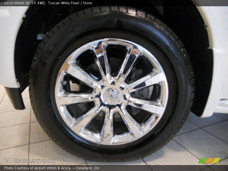 Tuscan White Pearl / Stone 2010 Infiniti QX 56 4WD