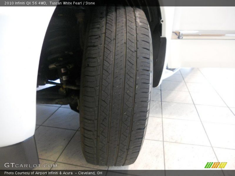 Tuscan White Pearl / Stone 2010 Infiniti QX 56 4WD
