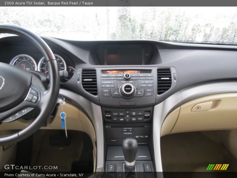 Basque Red Pearl / Taupe 2009 Acura TSX Sedan