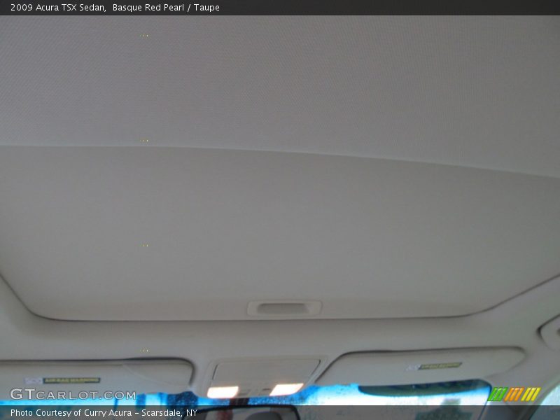 Basque Red Pearl / Taupe 2009 Acura TSX Sedan