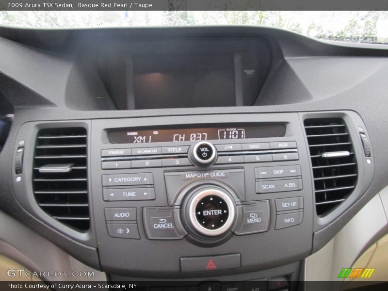 Basque Red Pearl / Taupe 2009 Acura TSX Sedan