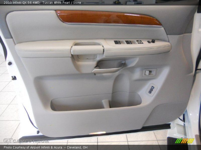 Tuscan White Pearl / Stone 2010 Infiniti QX 56 4WD