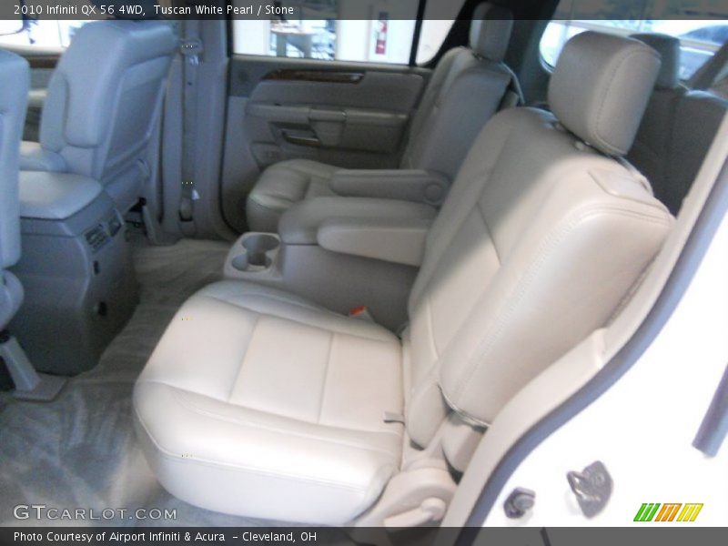 Tuscan White Pearl / Stone 2010 Infiniti QX 56 4WD