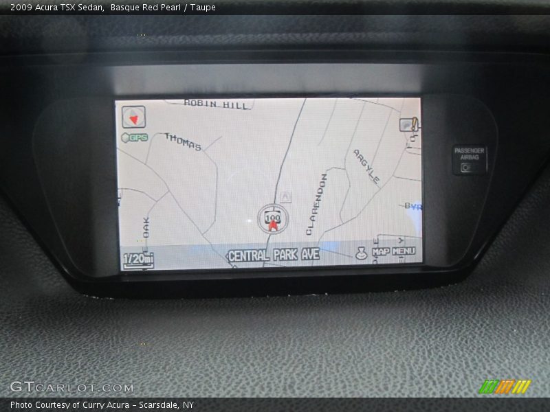 Basque Red Pearl / Taupe 2009 Acura TSX Sedan