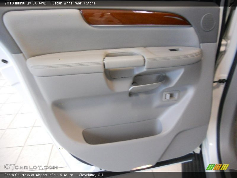 Tuscan White Pearl / Stone 2010 Infiniti QX 56 4WD