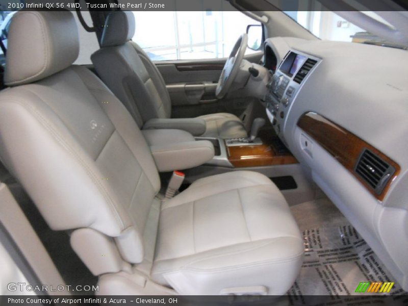 Tuscan White Pearl / Stone 2010 Infiniti QX 56 4WD