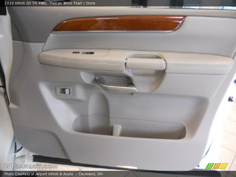 Tuscan White Pearl / Stone 2010 Infiniti QX 56 4WD