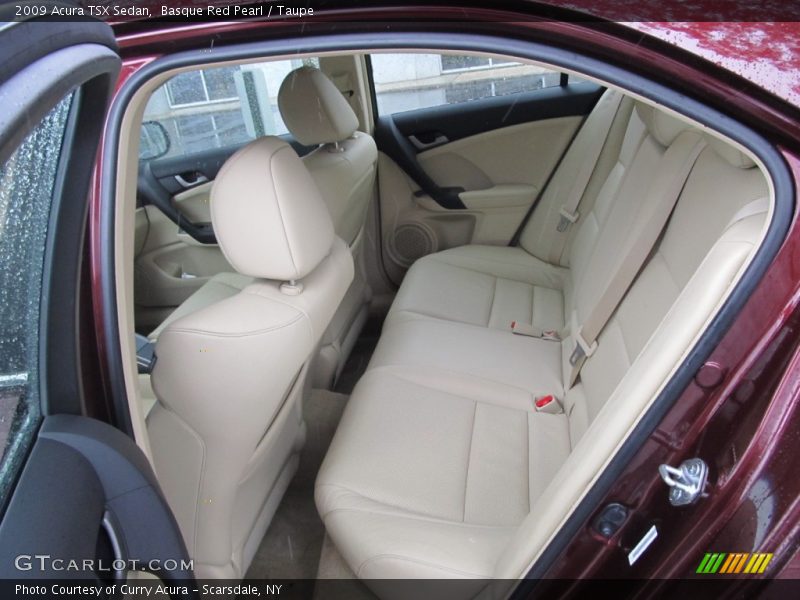 Basque Red Pearl / Taupe 2009 Acura TSX Sedan