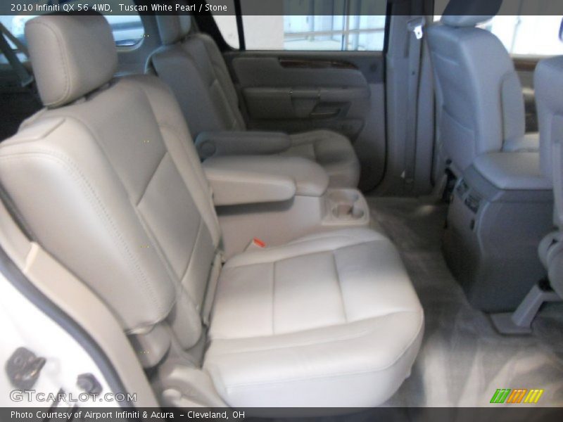 Tuscan White Pearl / Stone 2010 Infiniti QX 56 4WD