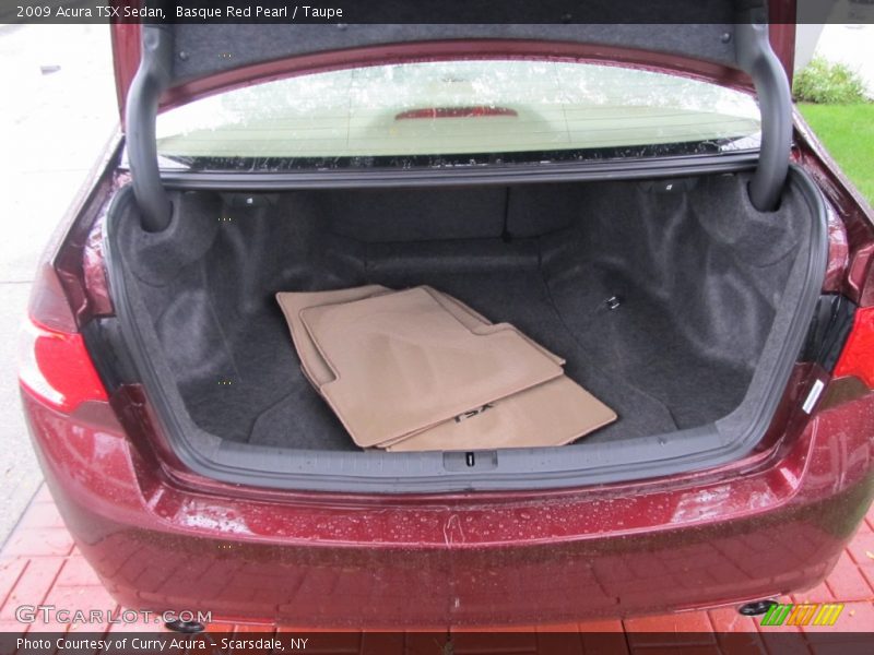 Basque Red Pearl / Taupe 2009 Acura TSX Sedan