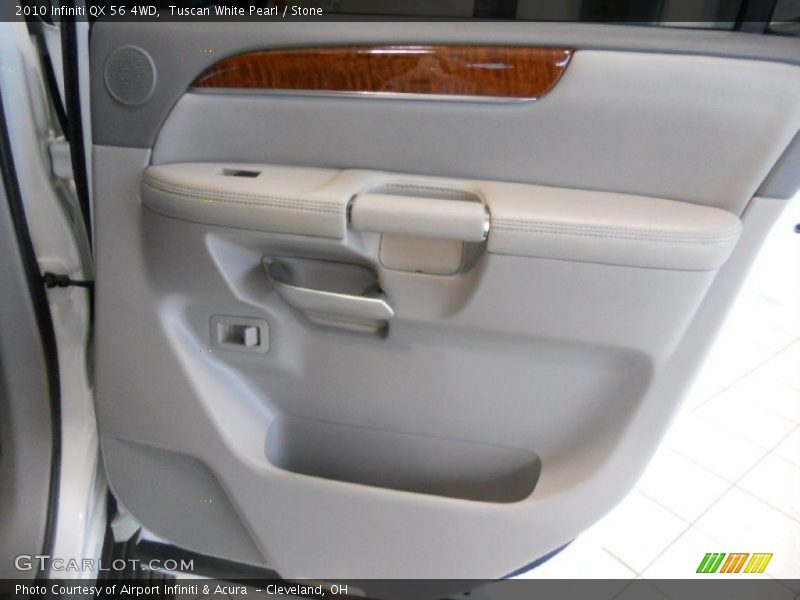 Tuscan White Pearl / Stone 2010 Infiniti QX 56 4WD